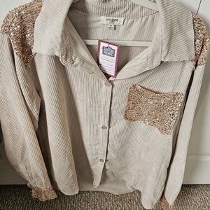 Umgee Corduroy and Sequence shacket size Medium